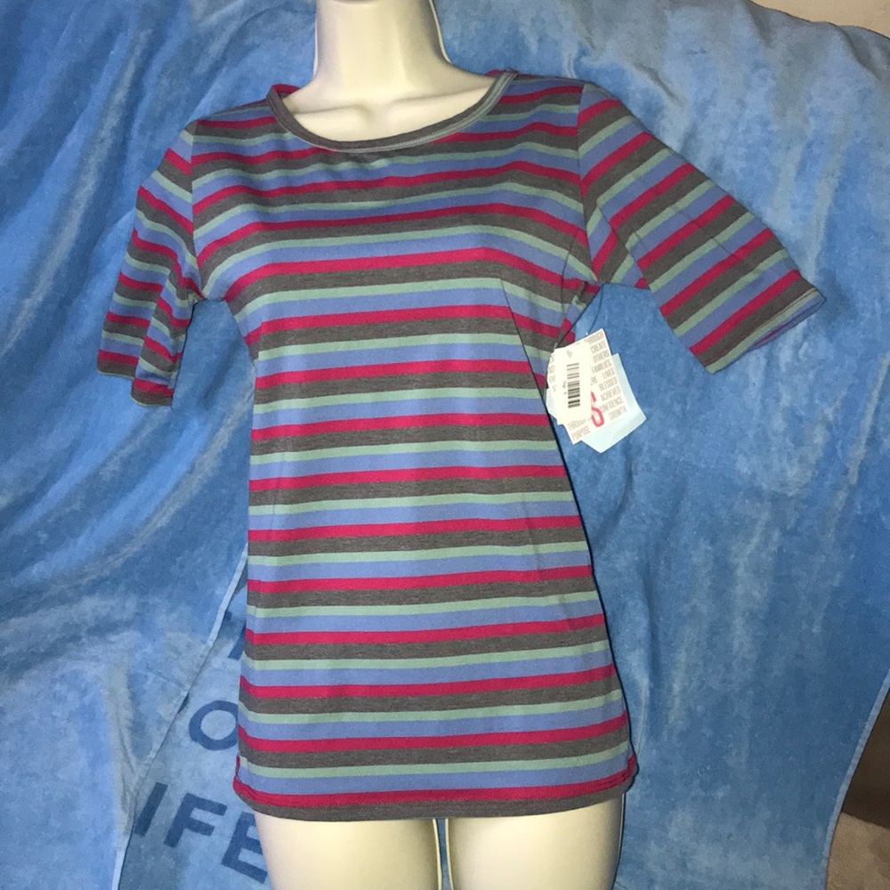 LulaRoe small Gigi striped shirt New